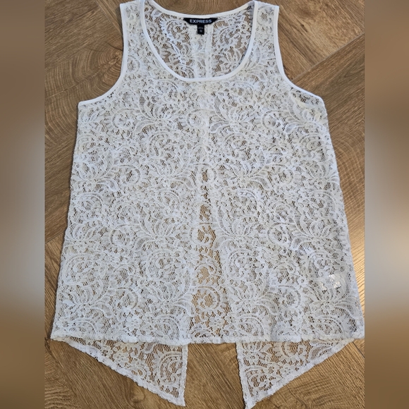 Express Lace Split Tank - Picture 1 of 2